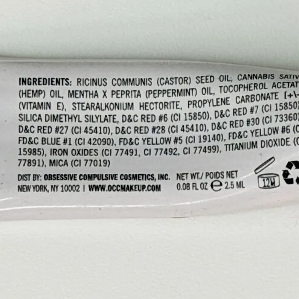 Obsessive Compulsive Cosmetics Lip Tar Matte Strumpet Red Travel .08oz 2.5ml New